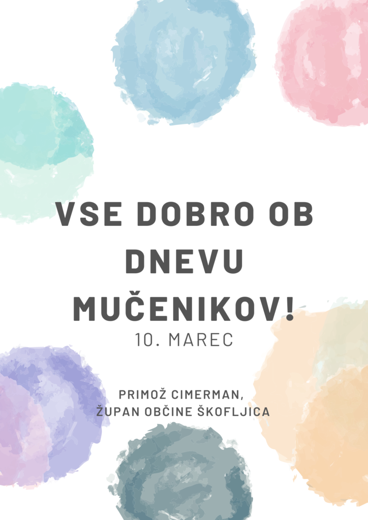 ŽUPANOVO VOŠČILO OB DNEVU MUČENIKOV